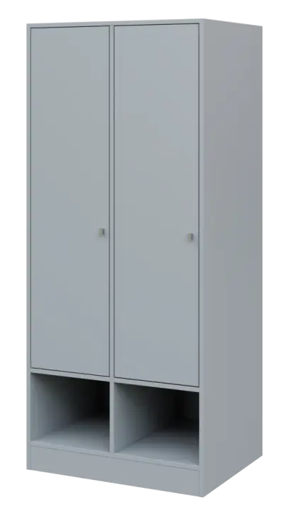 QN 5 - 8STN skříň šatní, 2-dveřová, levá, 1830x400x400, šedá